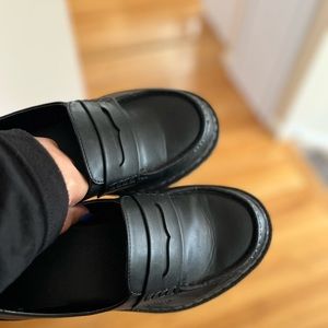 Torrid 9WW black loafers. These definitely fit like a 10 and not a 9 and are WW